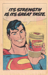 Superman Peanut Butter Back Cover
